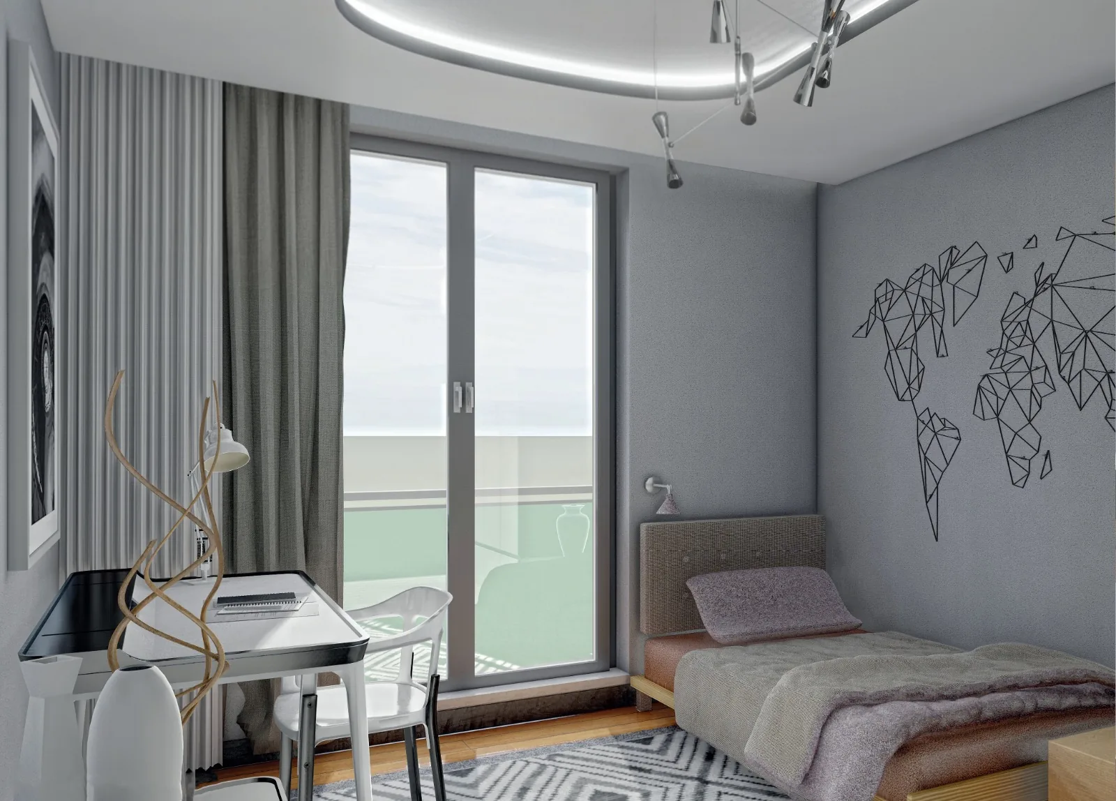 Gaziosmanpaşa 3+1 — 101 m² Net with Forest and City Views — 15