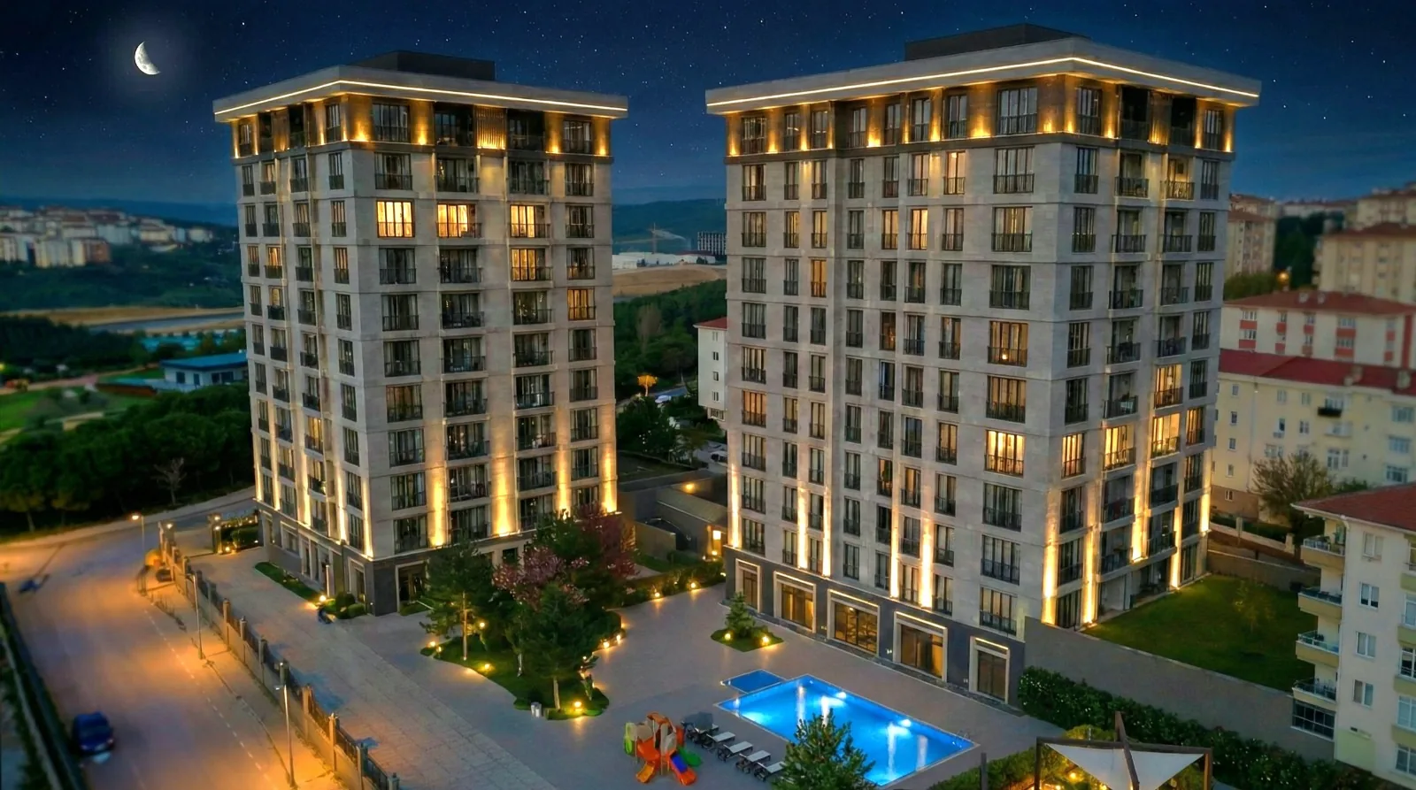 Gaziosmanpaşa 3+1 — 101 m² Net with Forest and City Views — 4