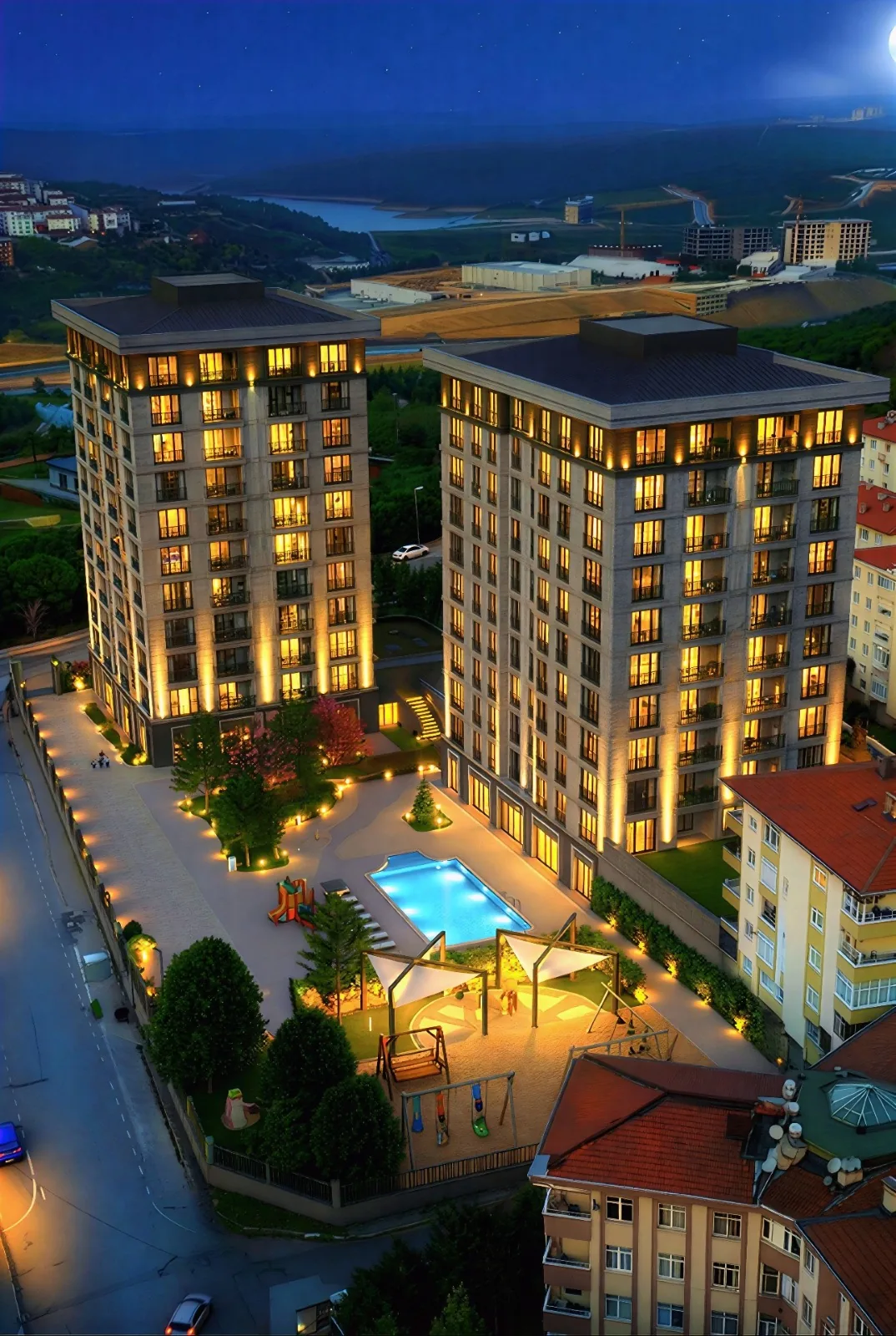 Gaziosmanpaşa 3+1 — 101 m² Net with Forest and City Views — 5
