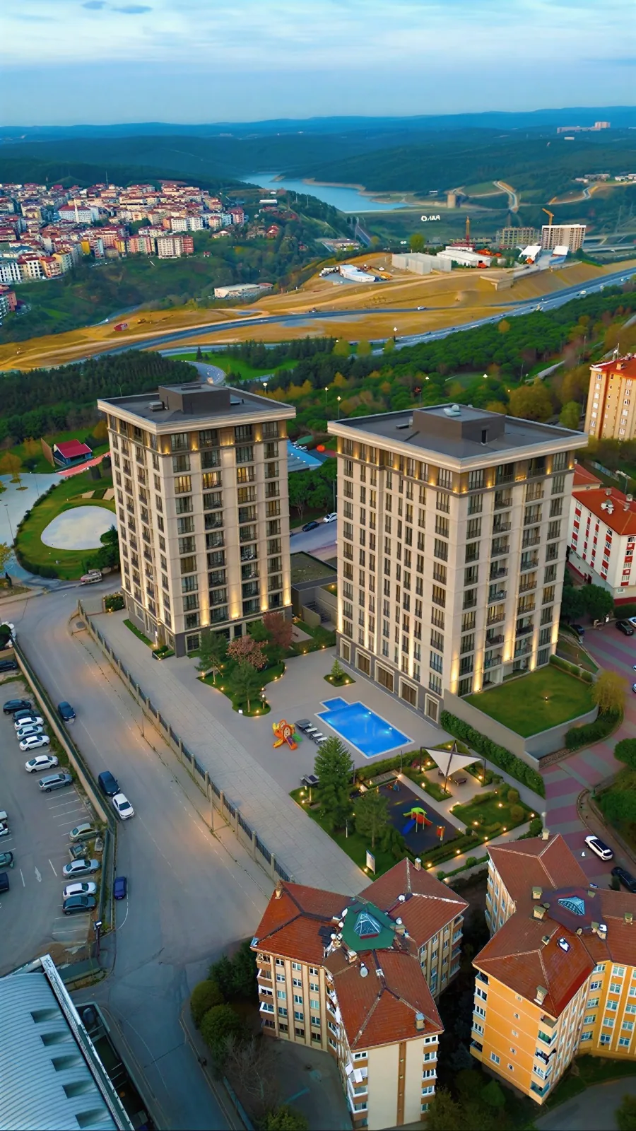 Gaziosmanpaşa 3+1 — 101 m² Net with Forest and City Views — 6