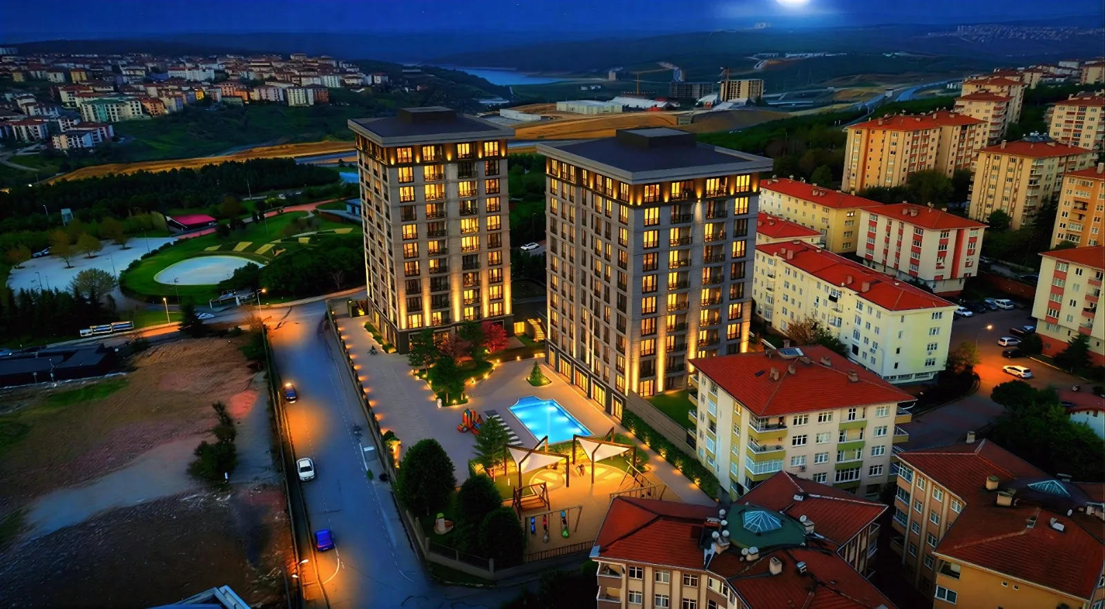 Gaziosmanpaşa 3+1 — 101 m² Net with Forest and City Views — 8