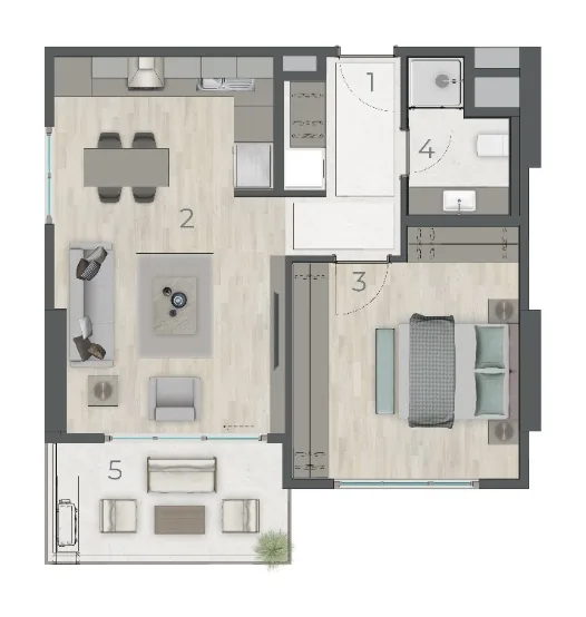 Topkapı, Zeytinburnu — 1+1 to 5+1 Residences — 1+1