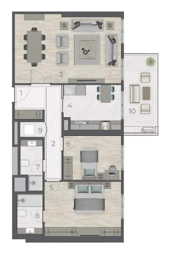 Topkapı, Zeytinburnu — 1+1 to 5+1 Residences — 2+1