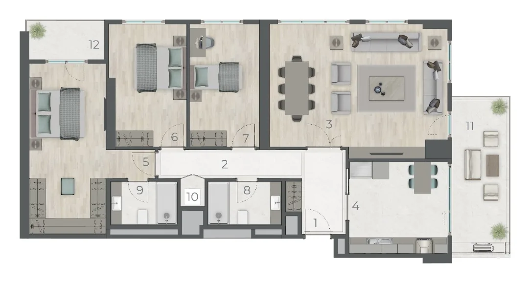 Topkapı, Zeytinburnu — 1+1 to 5+1 Residences — 3+1