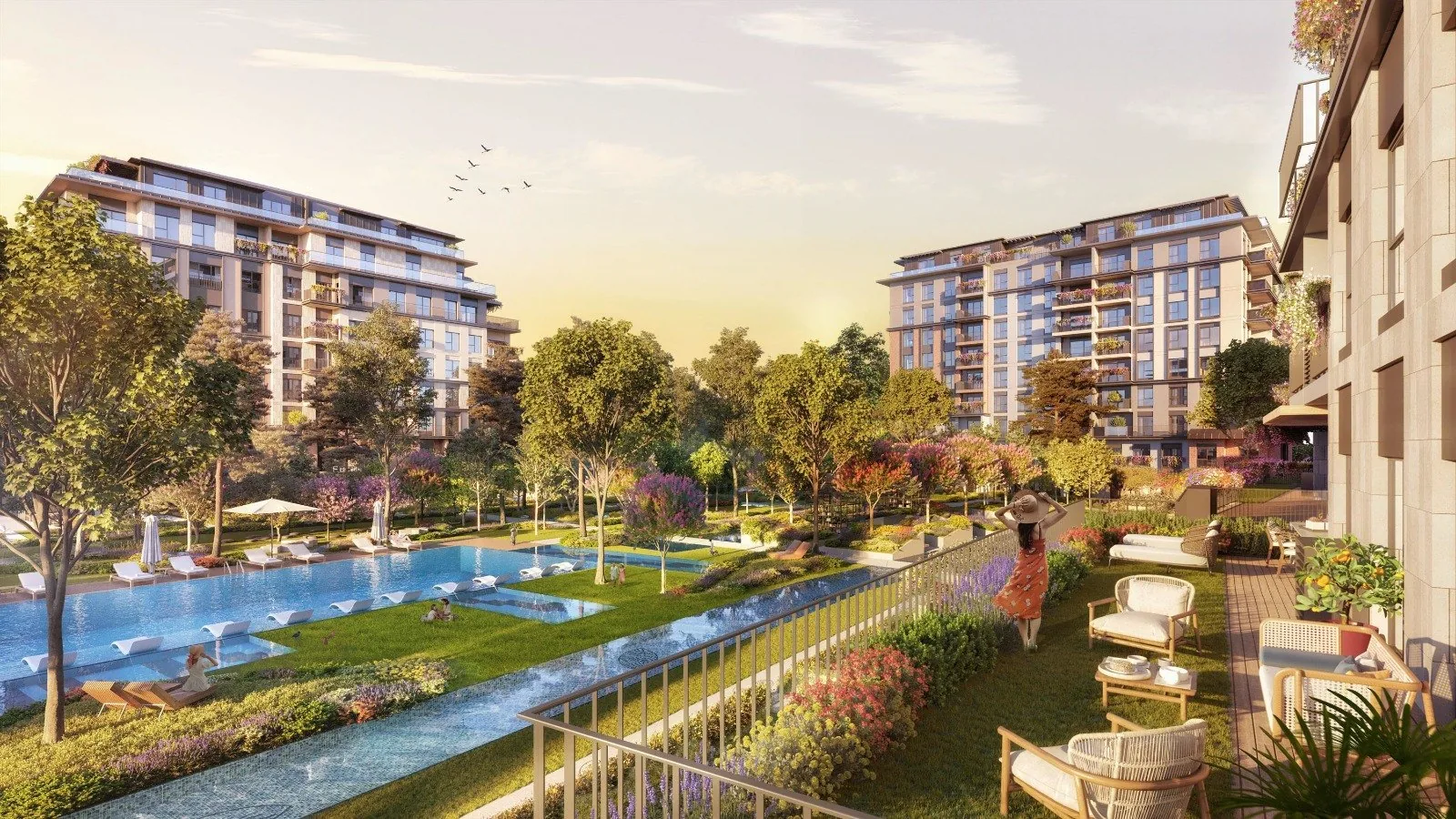 Yeni Levent, Sarıyer — Peyzajlı Bir Yerleşimde 1+1'den 4+1'e Konutlar