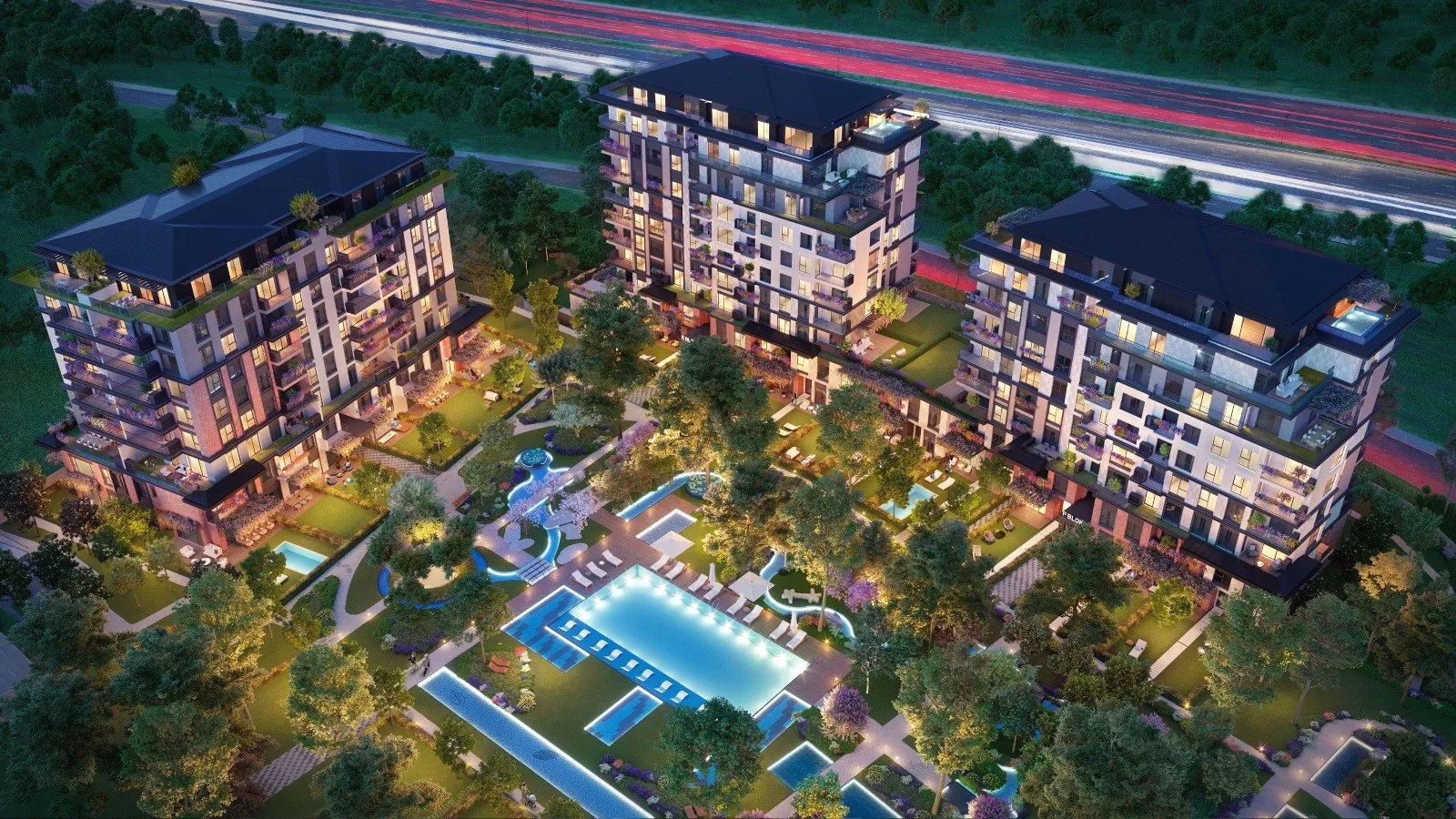 Yeni Levent, Sarıyer — Peyzajlı Bir Yerleşimde 1+1'den 4+1'e Konutlar — 2