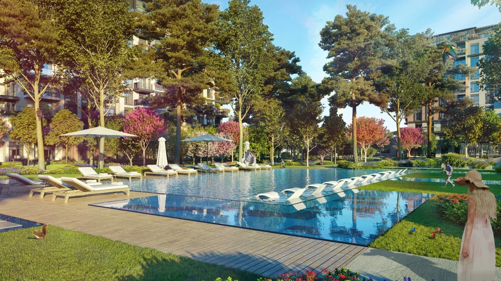 Yeni Levent, Sarıyer — Peyzajlı Bir Yerleşimde 1+1'den 4+1'e Konutlar — 4